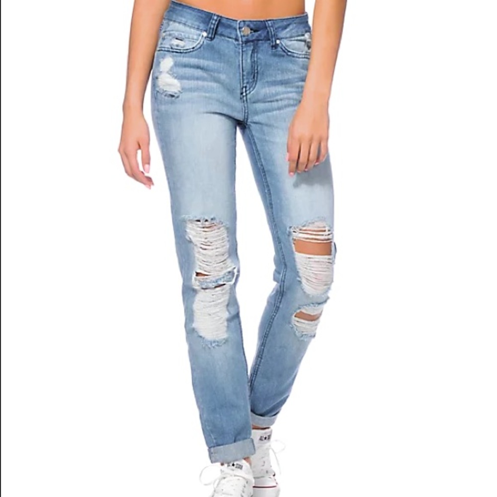 Vintage Reunion Denim Distressed Skinny Jeans